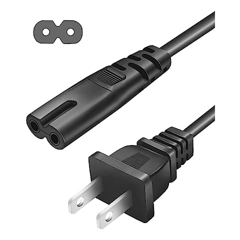 AC Power Cord for JBL PartyBox 320 310 110 120 100 200 300 710 1000 Portable Party Speaker ONN Large Party Speaker Replacement 2 Prong Charger Charging Cable 3 Feet Cover