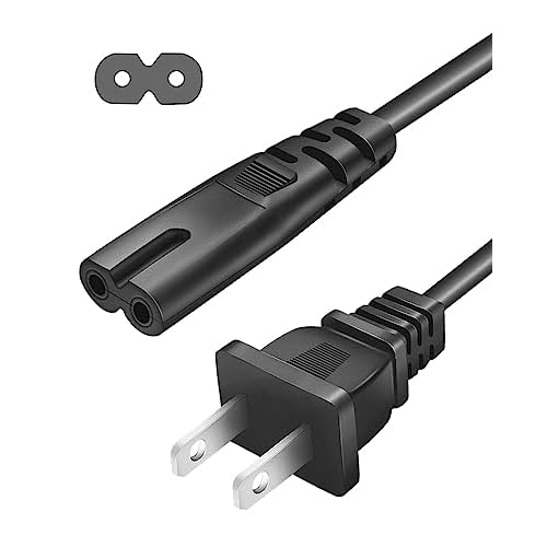 2 Prong Power Cord Charger for JBL PartyBox 100 200 300 1000 310 710 On-The-Go Bluetooth Speaker ONN.100008734 100008736 Large Medium Party Speaker ION Game Day Wireless Speaker Replacement【10FT】Cable