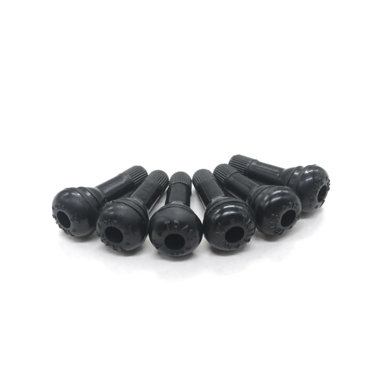 Reifenventile Tr-413, 100 Stück aus Gummi, Schwarze Stängel | Einrastmechanismus, für Autoreifen und Reifen, Zubehör für Reifen Felgen