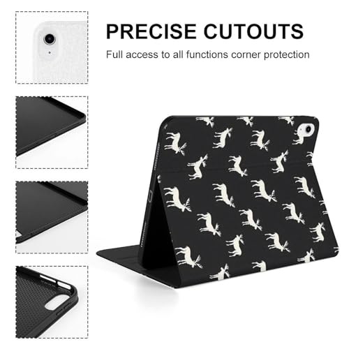 Étui iPad A16 11 2025 élan blanc housse fine et légère avec support de protection ajustable - 4