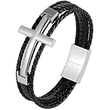 Urban Jewelry Mens Pyramid Style Bracelet Collection 8.3" Length, 11mm Width, Silver & 24K Gold Plated Options, Scratch-Resistant, Gift Box