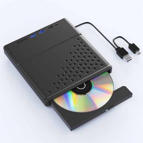 Unidad externa USB 3.0 y Type C para DVDs y VCD, portátil miniatura 5