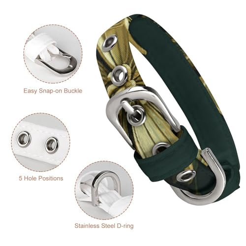Collier chien Ramadan réglable ajustement parfait contre fuite petit chat vert