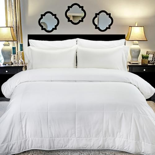linens delight 100% Mulberry Silk Filled Thermoregulating Comforter - Queen