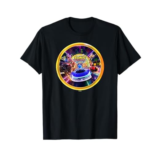 Sonic the Hedgehog Sonic Racing CrossWorlds Schlüsselkunst T-Shirt