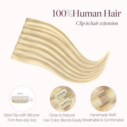 Image of GOO GOO Clip in Hair Extensions Real Human Hair Back Fill Extension 2Pcs