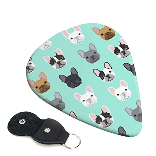 Ensemble de 6 médiators pour guitare bouledogue français pour guitare acoustique, guitare électrique, basse, ukulélé… - Les Beatles, Paul McCartney, John Lennon, RIngo Starr, George Harrison Ensemble de 6 médiators pour guitare bouledogue français pour guitare acoustique, guitare électrique, basse, ukulélé…