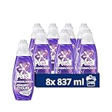 Persil Wonder Wash Dazzling White Liquid Detergent Featuring Dazzling White Technology Maintains and Brightens Light Clothes 837 ML(31 Washes) - Case pack of 8