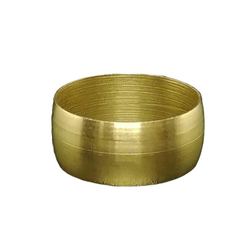 Zzsthvqwm One Color Brass Pipe Fitting Ferrules Compression Sleeve Seal Rings 6.2-16Mm 10 Pack(16Mm)