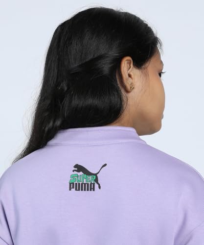 Image of Puma Girl's Cotton Classic Knee-Length Dress
