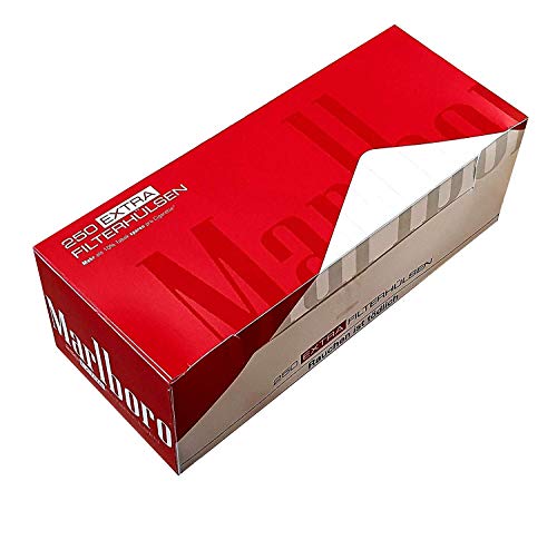 Marlboro Red EXTRA Tubes 250 pièces (1 x 250) Tubes filtrants, Tubes à cigarettes