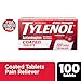 Tylenol Extra Strength Pain Reliever & Fever Reducer, Round Coated Tablets, 500 mg Acetaminophen Pain Relief Pills for Headache, Toothache & Minor Arthritis Pain, 100 ct