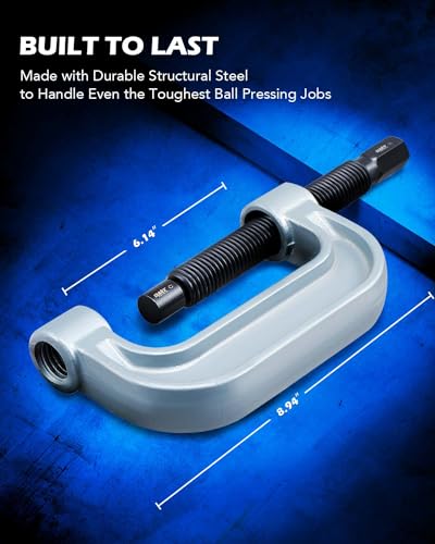Image of Orion Motor Tech Heavy Duty Ball Joint Press & U Joint Removal Tool Kit with 4x4 Adapters, for Most 2WD and 4WD Cars and Light Trucks