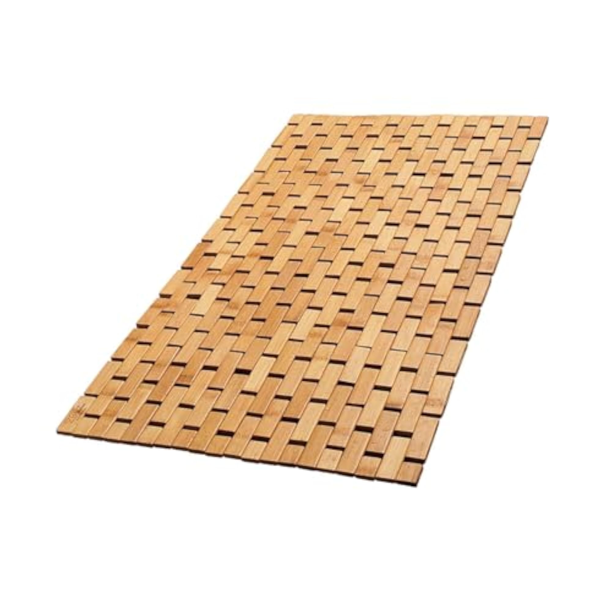 Bamboo Bath Mat Non Slip Decor Accessories Shower Mat for Bathroom