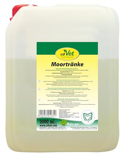 cdVet Moortränke 5 Liter | Reines Naturmoor für Hunde und Katzen - organische Substanz aus Urpflanzen