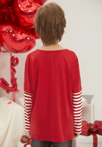 Image of BesserBay Valentines Day Unisex Kids Long Sleeve Top 2-14 Years