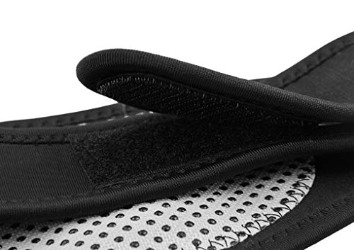 MoonLove Nackenwärmer bei Nackenschmerzen Kopfschmerzen Selbsterwärmender Nackenstütze Bandage, weiche magnetische Halsbandage Halskragen für Reliver Arthritis,Kopfschmerzen, Druck (Schwarz)