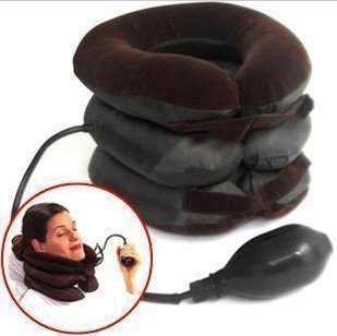 HDR MALL Portable Neck Pillow Three Layers Tractor Massager Excerciser for Cervical Spine Neck Back Shoulder Pain 4