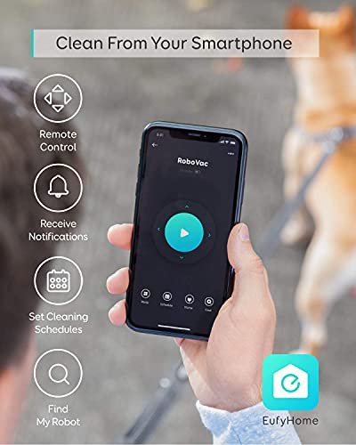 Image of eufy Certified Like-New BoostIQ RoboVac 15C MAX, Wi-Fi Connected, Super-Thin, 2000Pa Suction, Quiet, Self-Charging Robotic Vacuum Cleaner, Cleans Hard Floors to Medium-Pile Carpets, Black(Renewed)