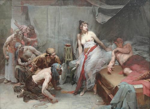 Tableau Samson et Dalila Oscar Pereira Da Silva pour Habiller un Grand Mur Vide