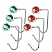 SoFire 6 Pack Stainless Steel Removable Christmas Stocking Holders for Holiday Party Decorations Gift Hanging