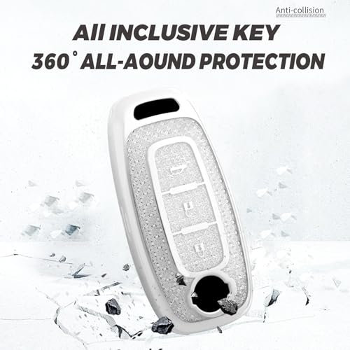 Télécommande boîtier de clé Nissan en silicone finition argent - 7