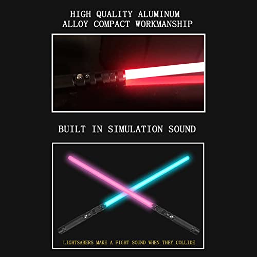 Kiboule Sabre de luz de sabre de luz LED com luzes de som de sete cores