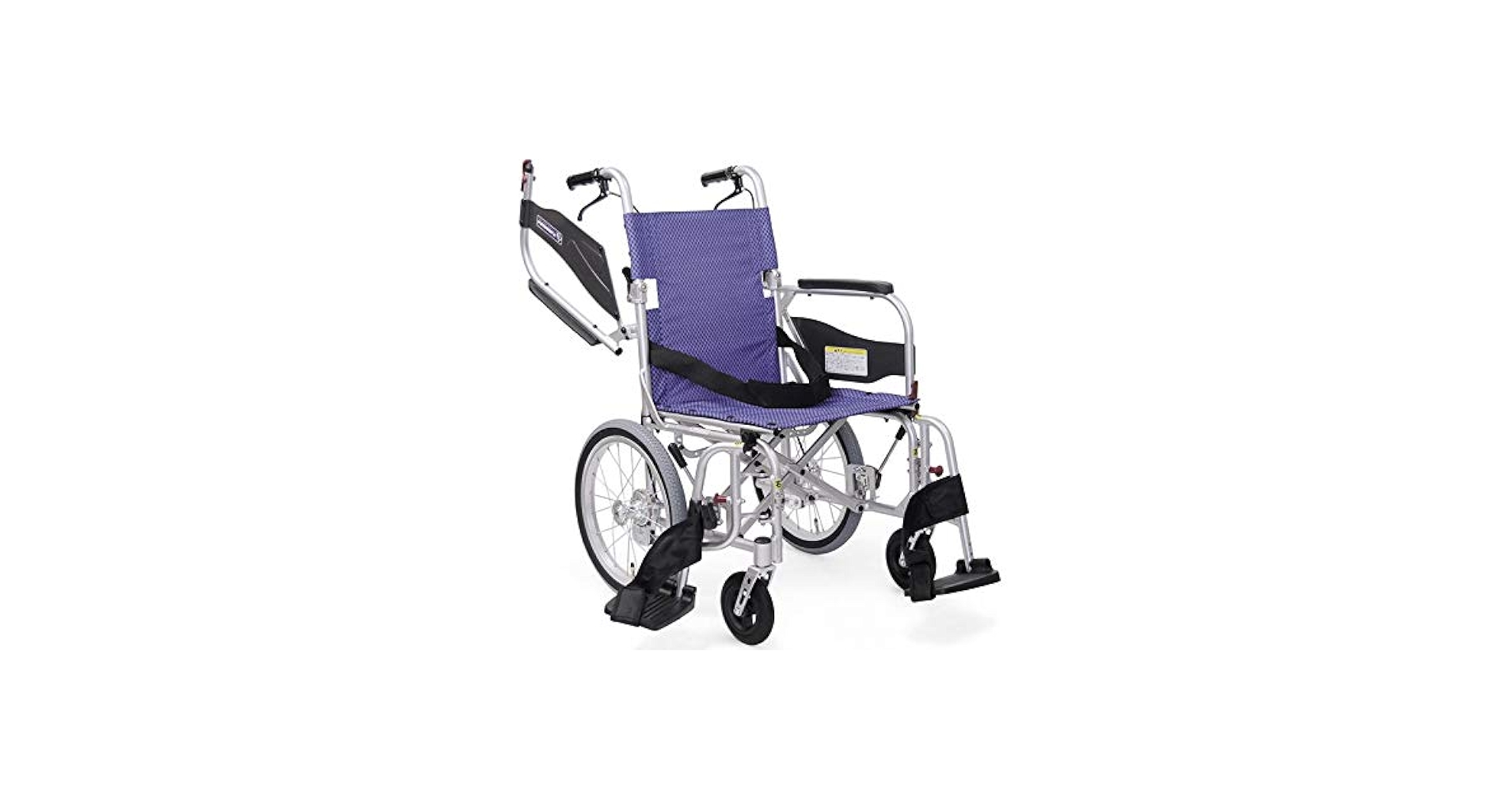 ふわりすプラス　KFP16ー40SB 介助用車椅子ふわりすプラス KFP16-40SB 肘跳上げ・スイング