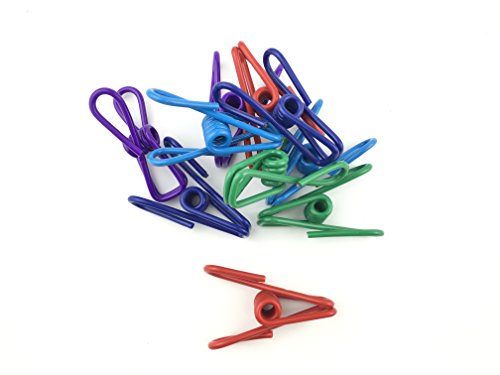 Yansanido 015053 30 Pcs 2 Inch 10 Different Random Colors Chip Clips, Pvc Coating High Elasticity Strength Clothes Pins thumb #8