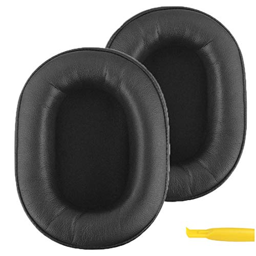 Geekria Replacement Ear Pads for MDR-7506, Turtle Beach Stealth 700 Gen 1, Skullcandy Hesh 3 and Other Mid-Sized Over-Ear Headphones Ear Cushions, Repair Parts (Black)
