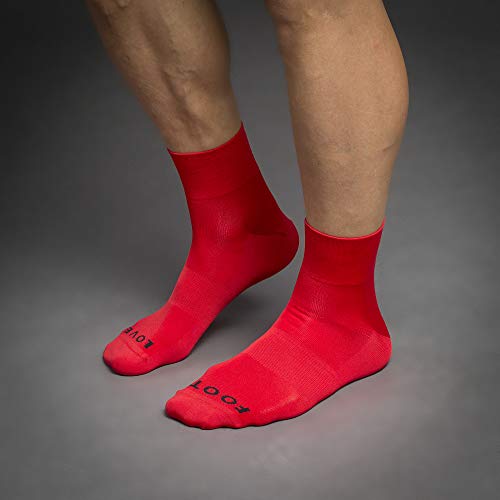 Image of GripGrab Lightweight SL Performance Summer Cycling Socks Eyecatching 2 Lengths Road Mountain Gravel Bike Indoor Biking