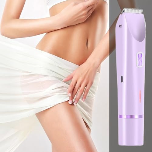 Rasoir électrique femmes 400mAh à deux têtes interchangeables zone bikini