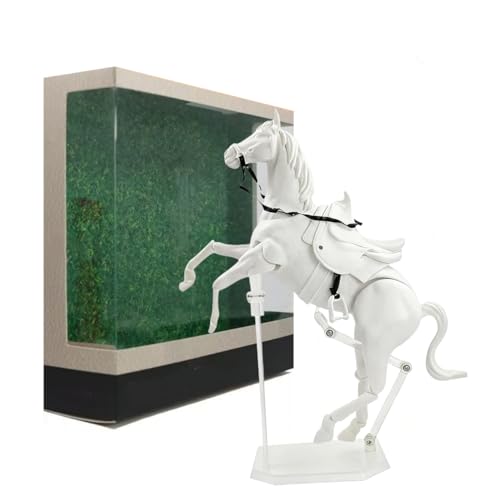 With Movable Joints &ndash; Unpainted Pvc Horse Statue For Diy Painting, Desktop Decor, School Projects & Dioramas