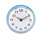 MAGT Wanduhr, Wasserdicht Badezimmeruhr Saugnapf Baduhr Saug Wand Fenster Spiegel Duschuhr für Badezimmer (Blau)