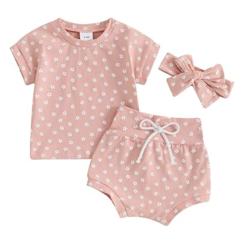 FYBITBO Baby Girls Floral Outfit Set Cover