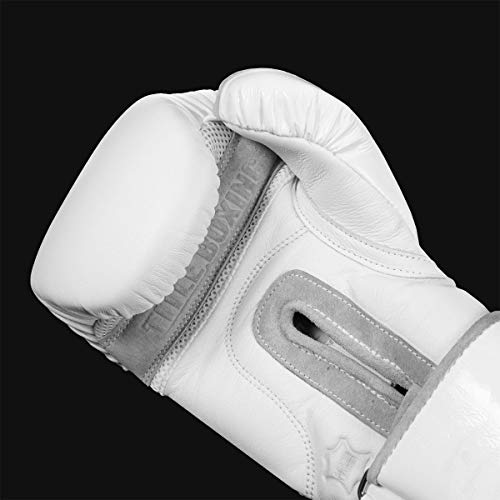 Title Boxing White Heavy Bag Gloves 2.0, White, 16 Oz #TOP2