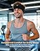 BULYPAZY 2PCS Sleeping Headphones, Headband Headphones with HD Stereo Speakers, Bluetooth Headband for Sports, Running, Workouts, Yoga, Travel, Gift - Black&Gray