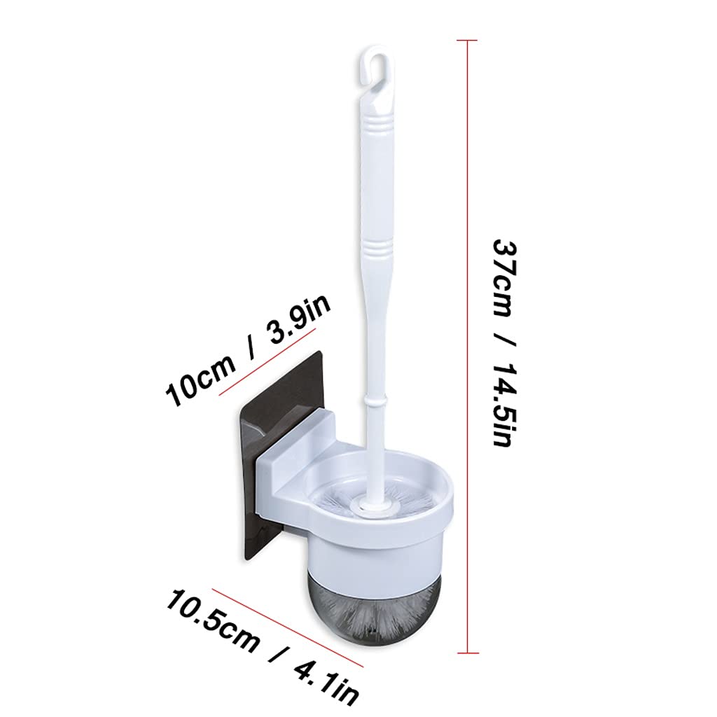 Scopino per WC Spazzola for la lavagna for la spazzola for uso domestico WC a muro Pennello for la pulizia del bagno Bagno Toilette Soft Setole morbide 360 ​​° No Dead Angle Angle Toilet Brush Brush S