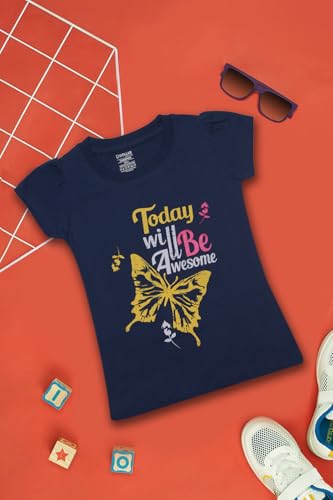 Image of Dollar Champion Cotton Regular Fit T-Shirts for Girls -Actual Color May Vary