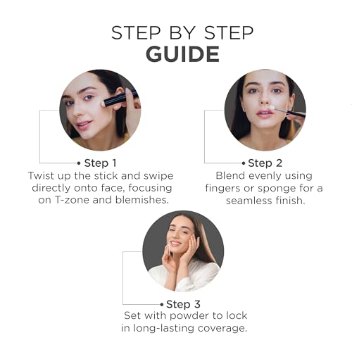 Image of Oshea Colors Skin Perfect Foundation Stick | Smudge-Free, Long-Lasting & Lightweight | Flawless Coverage with a Natural Finish for an Everyday Glow (03 Soft Beige)