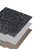 180x180mm Build Plate Double Side Textured+Smooth PEI+PEI PET PEO PEY Sheet Magnetic Base for Hotbed 3D Printer for Lerdge iX Adaptable(PEO Carbon no Base)