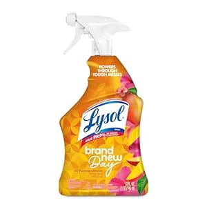 Lysol All Purpose Cleaner Spray, Multi-Purpose Disinfecting Spray, Kitchen & Bathroom Cleaner, Mango & Hibiscus Scent, 32 Fl Oz