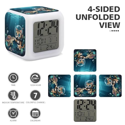 Reloj digital con fecha y temperatura ideal para decorar dormitorios infantiles y juveniles 4