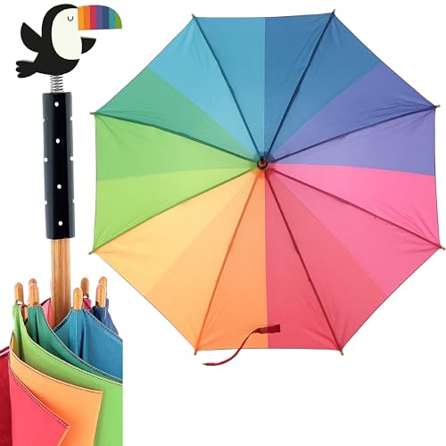 Parapluie Vilac poignée en bois laqué fini les baleines cassées