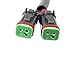 iJDMTOY Dual Output Deutsch Adapters, Compatible with LED Lights