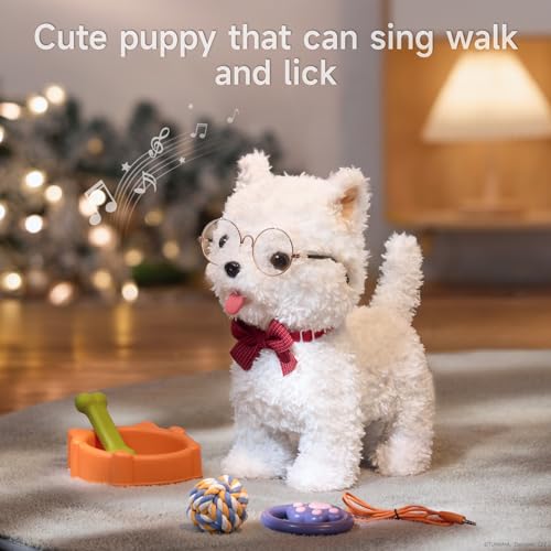 TUMAMA Walking Dog Toys for Kids Electronic Plush Puppy Toy Interactive Pets Toy for toddle 3 4 5 6+ Years Girls Boys Gift Walks/Barks/Shake Tail/Talk - Image 3