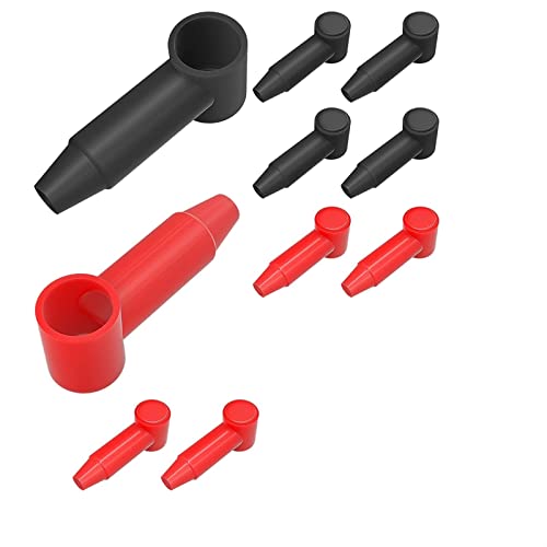 Couvercle de borne isolé en caoutchouc 4 AWG 10 pièces Saako rouge - 3
