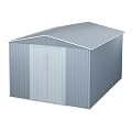 10 x 12 FT Outdoor Metal Storage Shed, Steel Yard Shed with Lockable Doors,Extra Large Utility and Tool Storage for Garden, Backyard, Patio, Outside Use