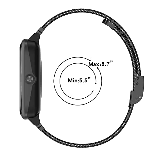 Correa de malla acero inoxidable ajustable para Xiaomi miniatura 4