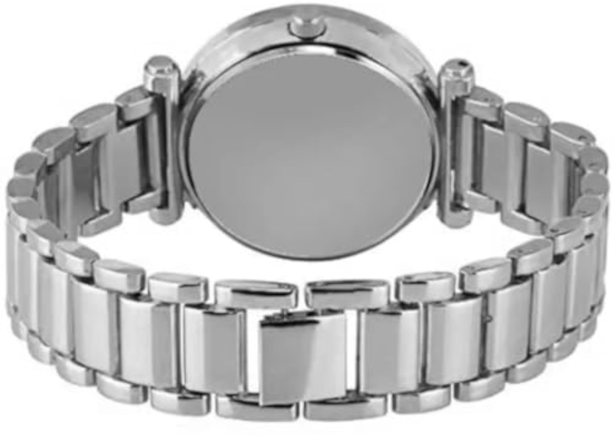 Women's Silver Dial Metal Belt Wrist Watch